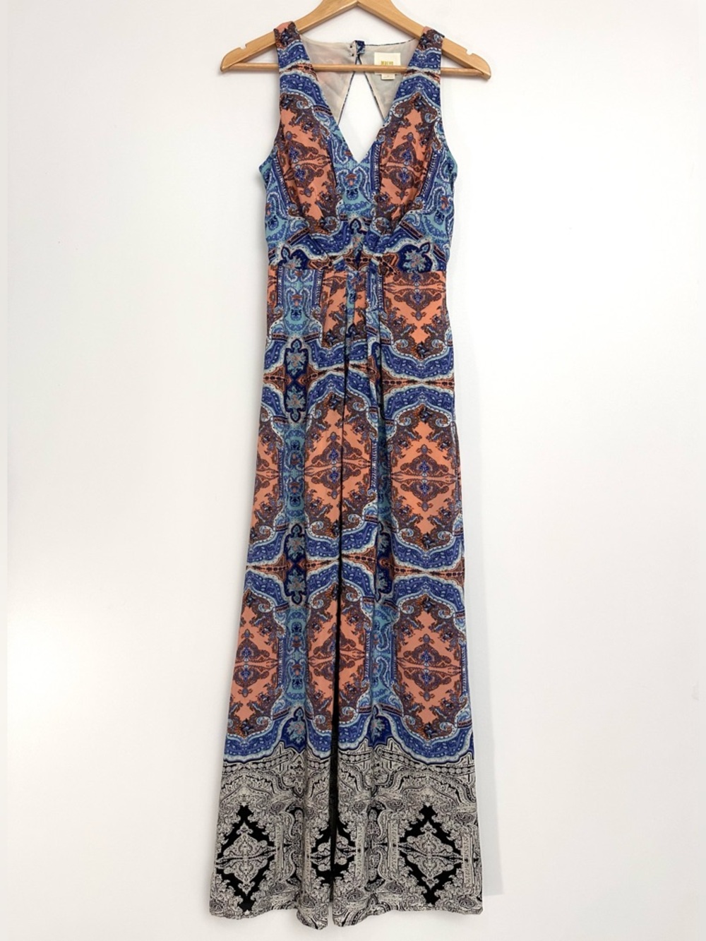 NWOT Anthropologie Maeve 100% Silk Maxi Dress with POCKETS